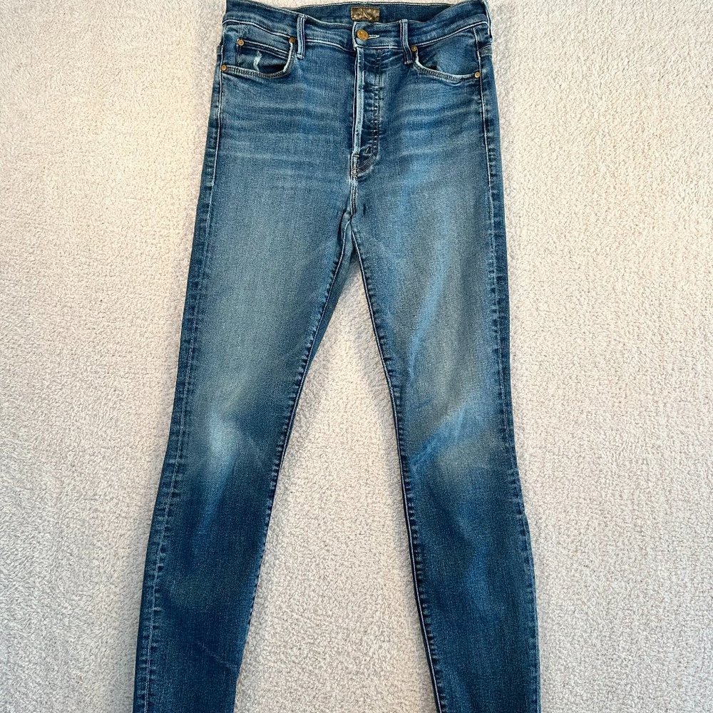Mother The Stunner Ankle Fray Jean Size 28 Teaming Up Comfy Utility Fall Classic